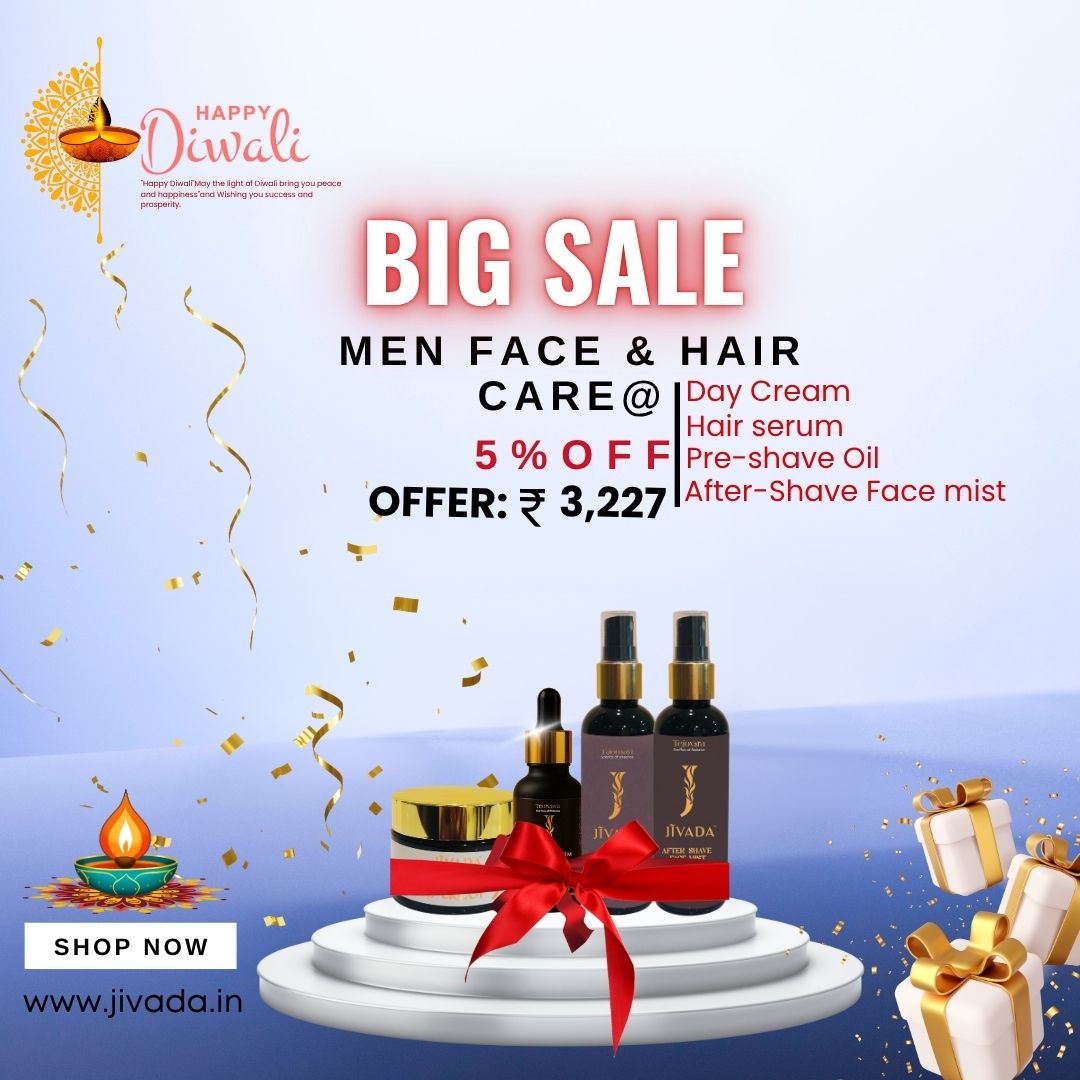 Men Face and Hair Care Combo by ayurvedic Neurocosmetics  | Diwali Mega Sale
