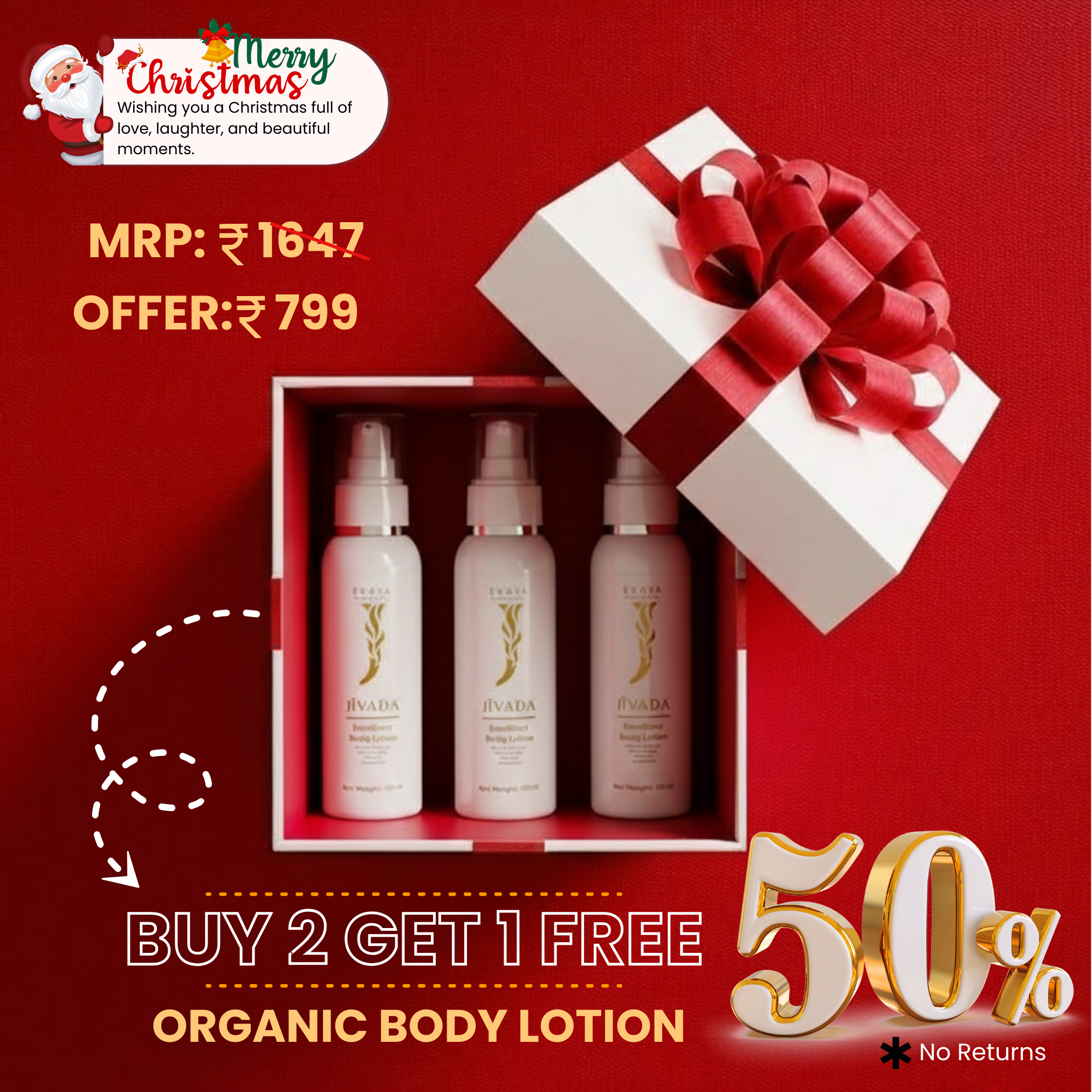 Jivada Emollient Body Lotion – End of Season Skin Care Combo (50% OFF)