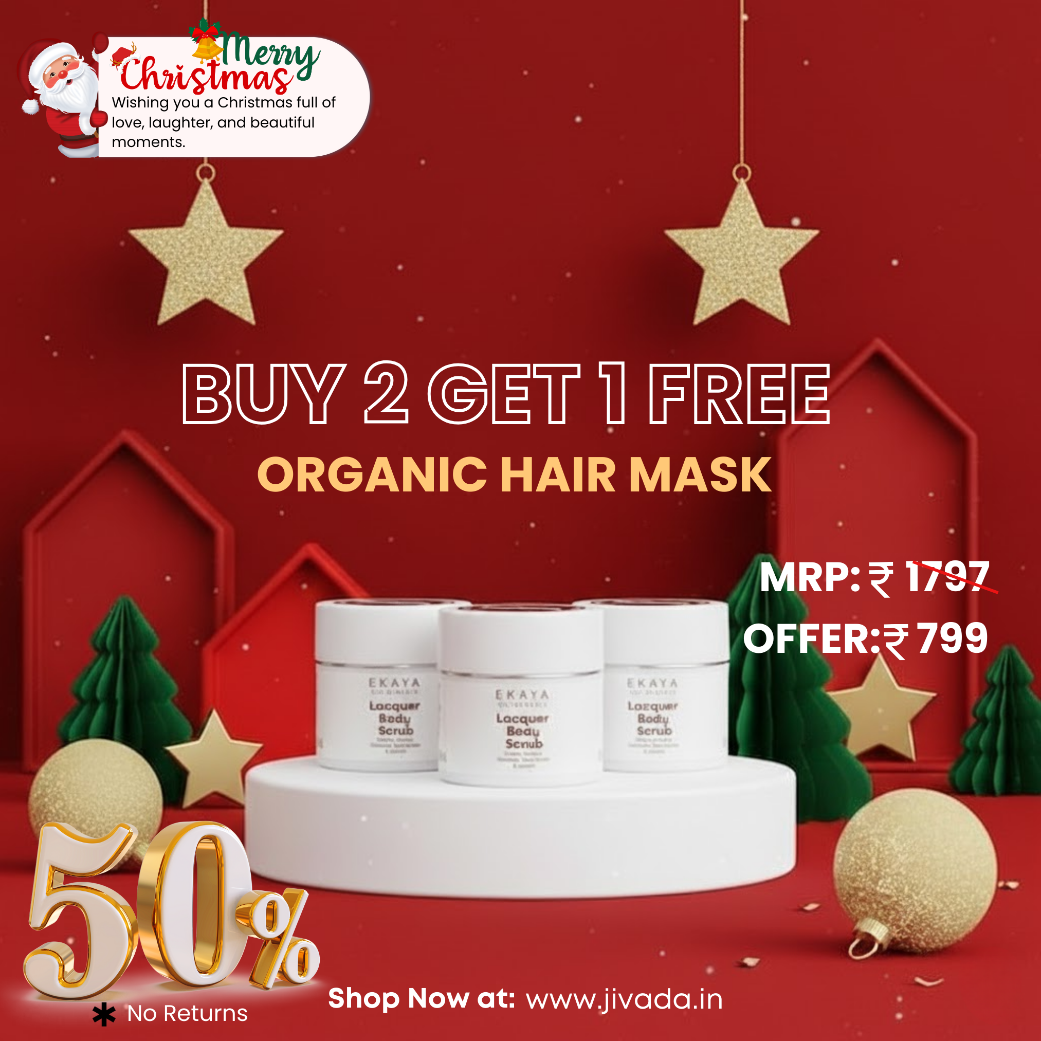 Jivada Gleaming Hair Mask – End of Season Skin Care Combo (50% OFF)