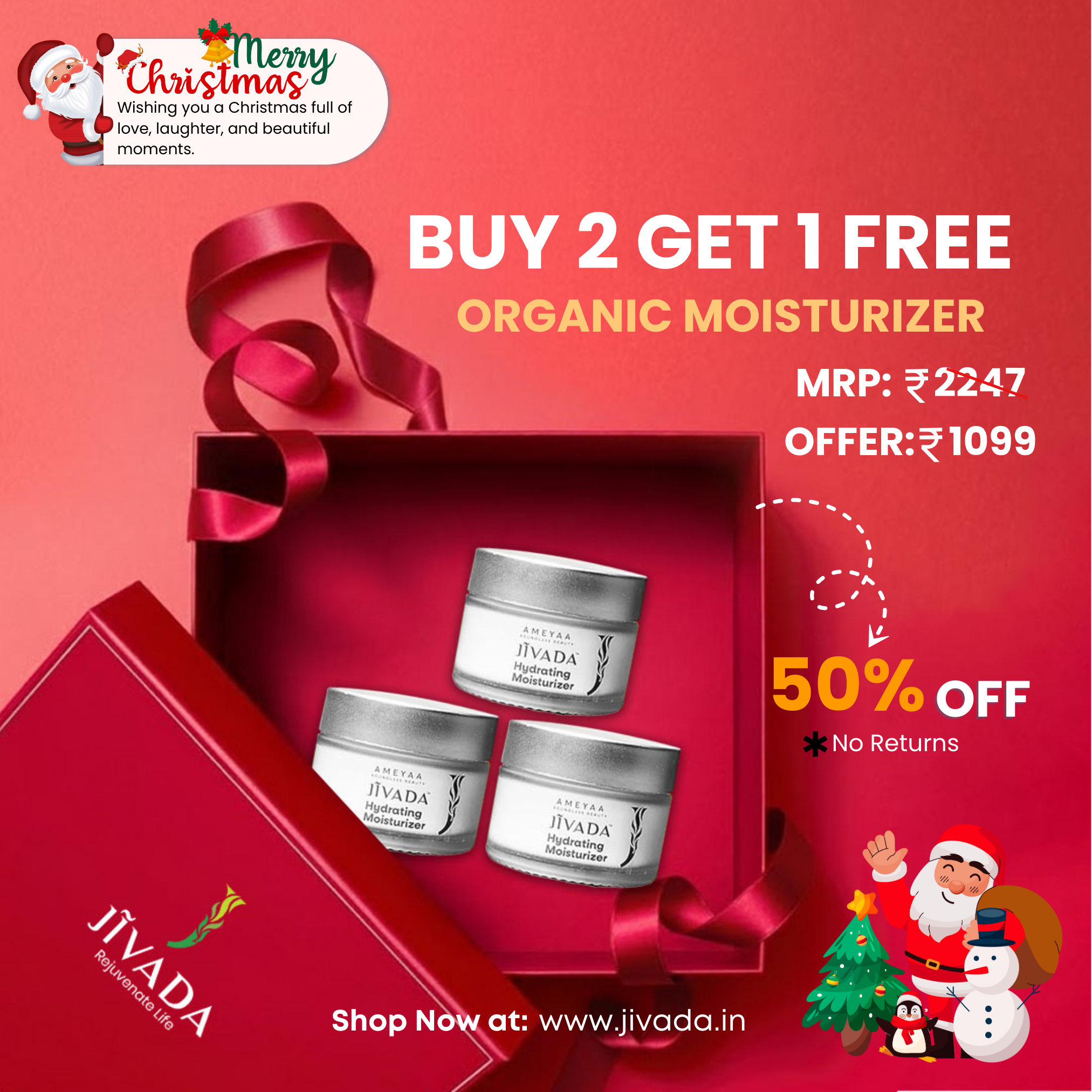 Jivada Hydrating Moisturizer – End of Season Skin Care Combo (50% OFF)