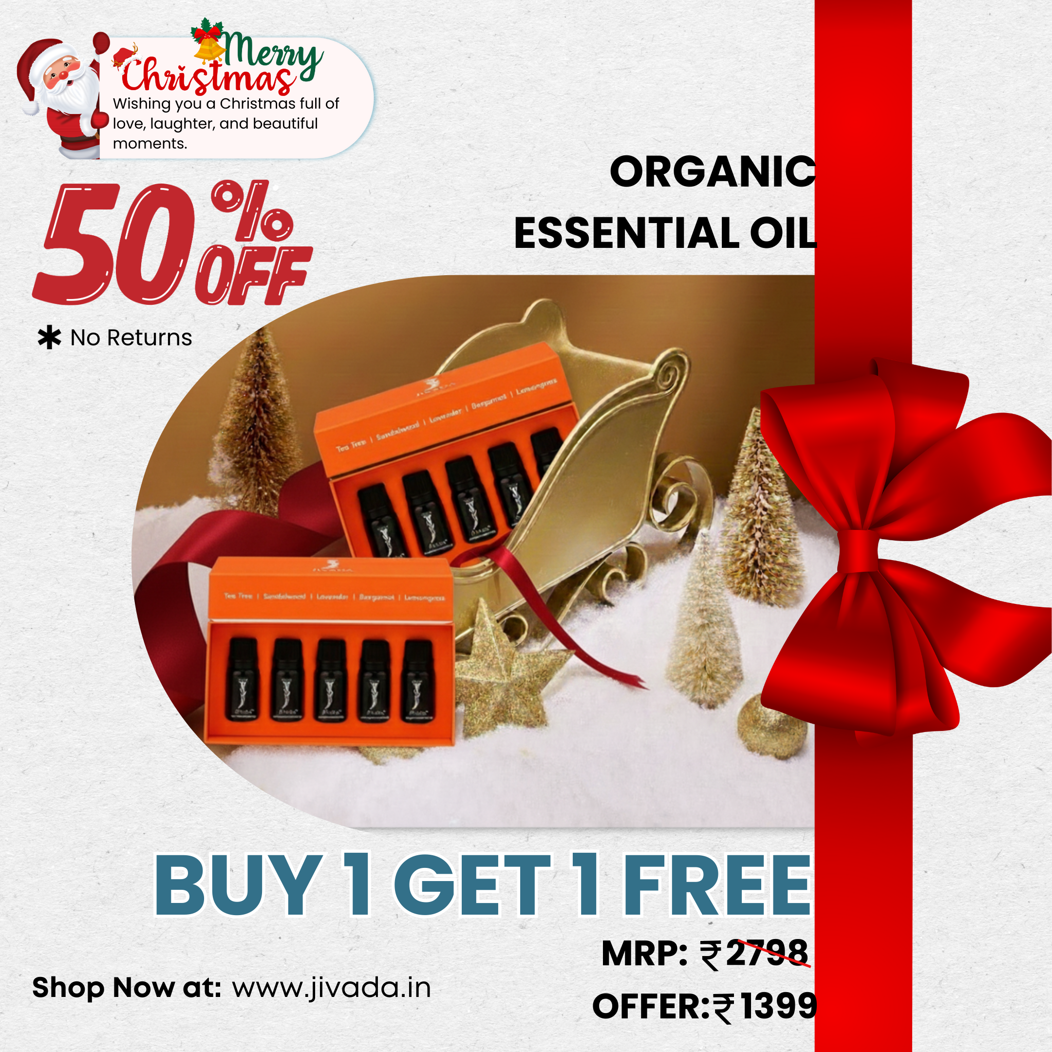 Jivada SOHUM Essential Oils Combo Pack – End of Season Skin Care Combo (Buy 1 Get 1 Free)