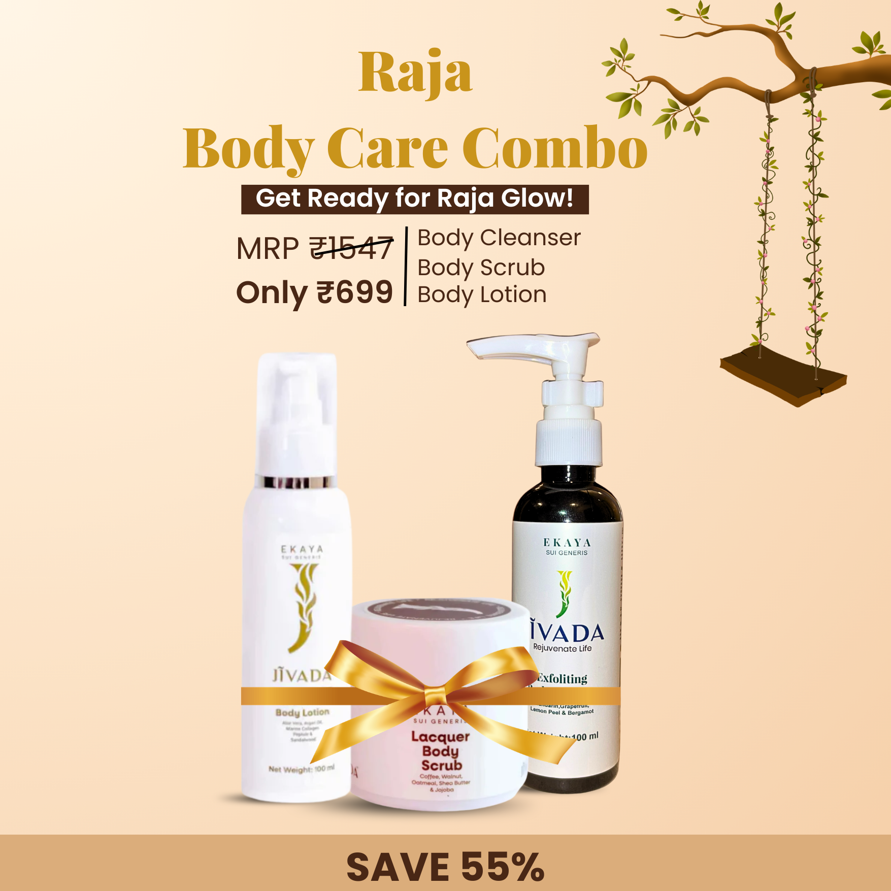 JIVADA Complete Body Brightening & Hydration Combo