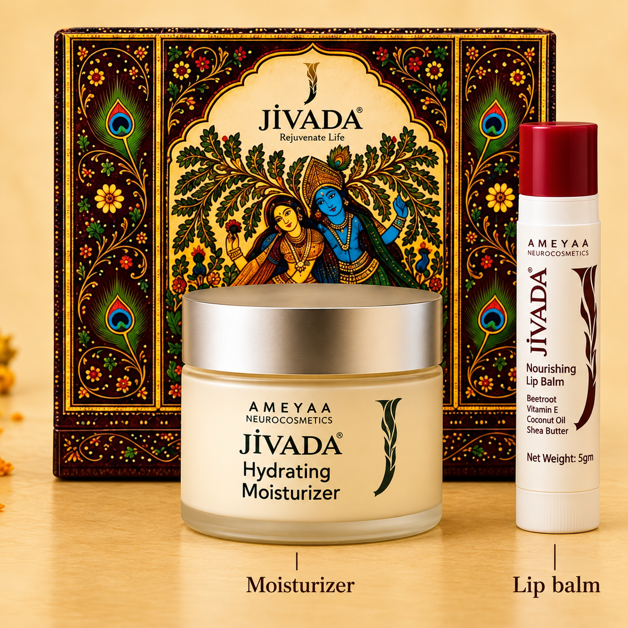 The Moisturising Set – Hydrating Moisturizer & Nourishing Lip Balm